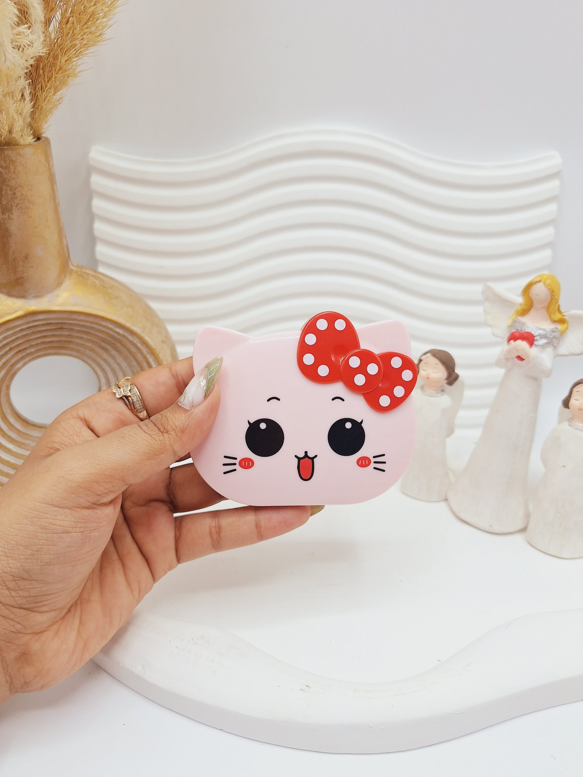 ماشین حساب آینه دار طرح کیتی کد1156 ماشین حساب آینه دار طرح کیتی کد1156