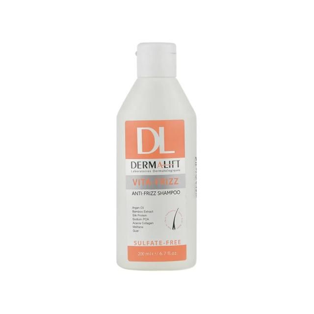 شامپو فاقد سولفات درمالیفت مدل Vita-Frizz مناسب موهای وزدار حجم 200 میلی لیتر شامپو فاقد سولفات درمالیفت مدل Vita-Frizz مناسب موهای وزدار حجم 200 میلی لیتر