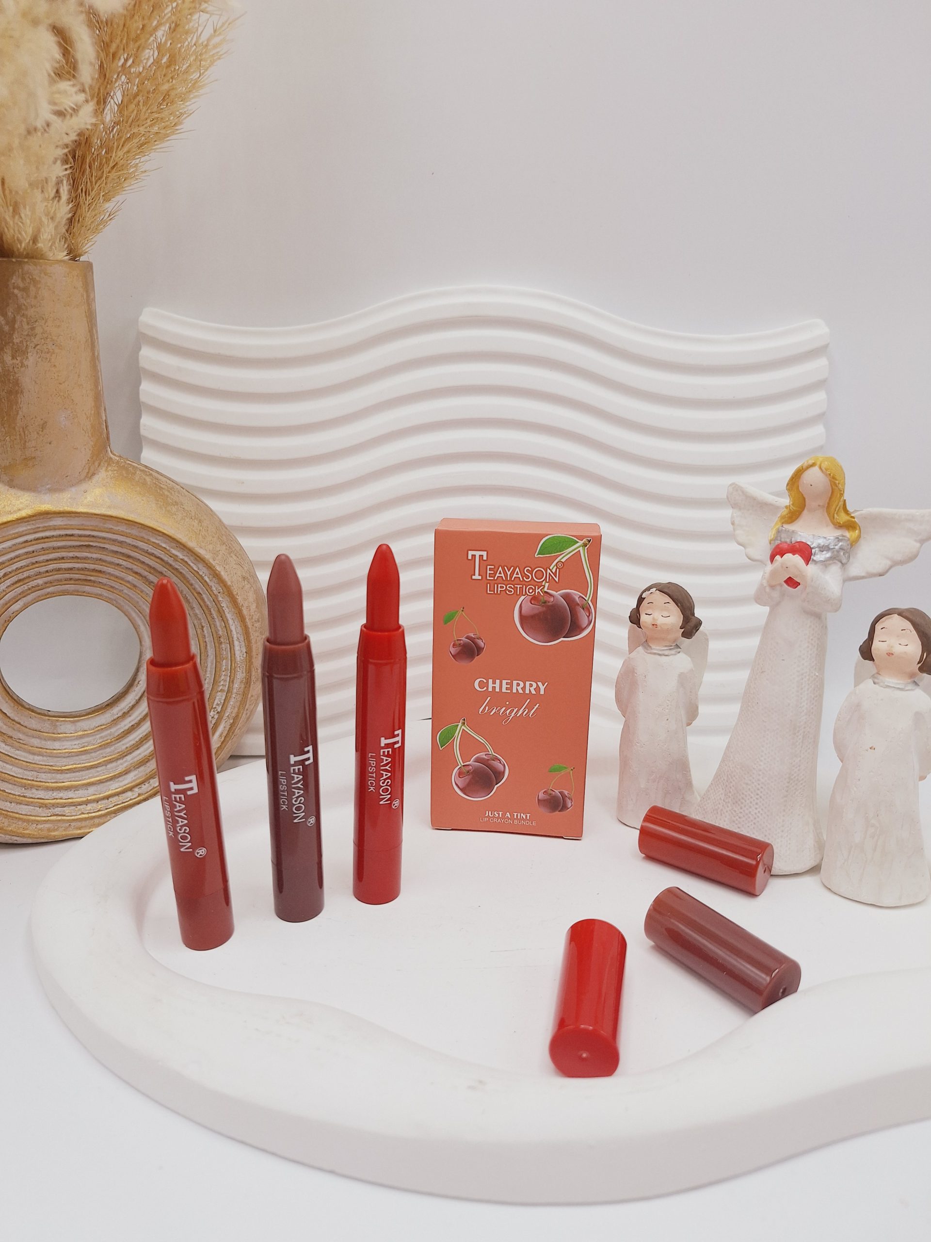 رژ لب 3تایی گیلاس برند ‏Teayason‏ کد Xq06C