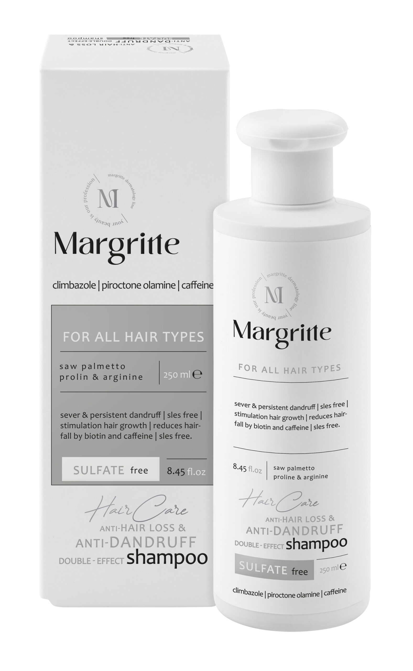 شامپو تقویتی ضد شوره حجم 250 میلی لیتر Sulfat Free مارگریت شامپو تقویتی ضد شوره حجم 250 میلی لیتر Sulfat Free مارگریت