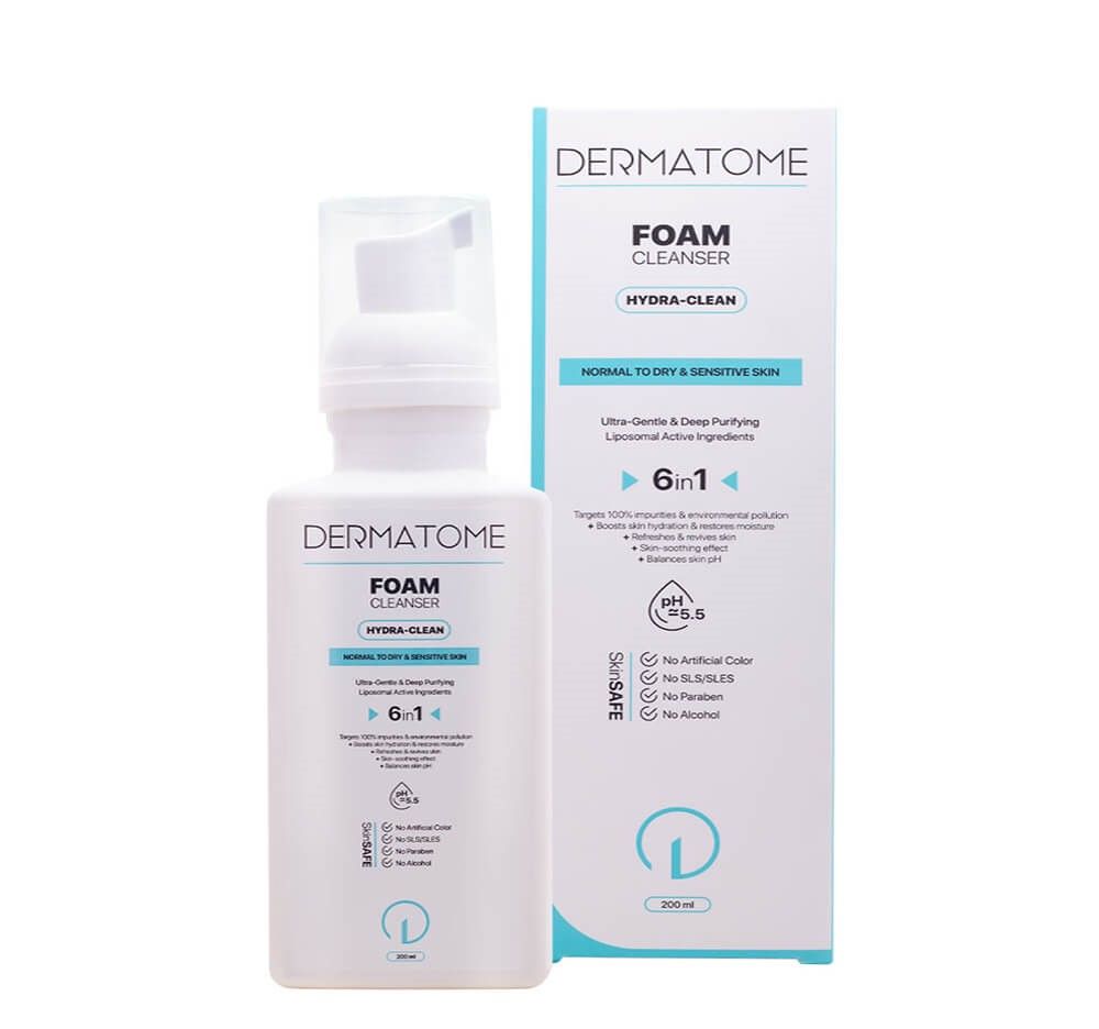 فوم شوینده پاک کننده و مرطوب کننده صورت درماتوم پوست خشک فوم شوینده پاک کننده و مرطوب کننده صورت درماتوم پوست خشک