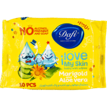 دستمال مرطوب پاک کننده و نرم کننده بسته‌ای دافی – بسته 20 عددی