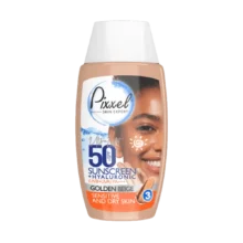 کرم ضدآفتاب رنگ بژ طلایی مناسب پوست خشک و نرمال پیکسل