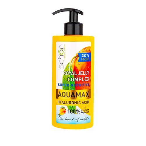کرم آبرسان آکوامکس رویال ژلی شون|Schon Aquamax Royal Jelly Complex Cream 500Ml کرم آبرسان آکوامکس رویال ژلی شون|Schon Aquamax Royal Jelly Complex Cream 500Ml