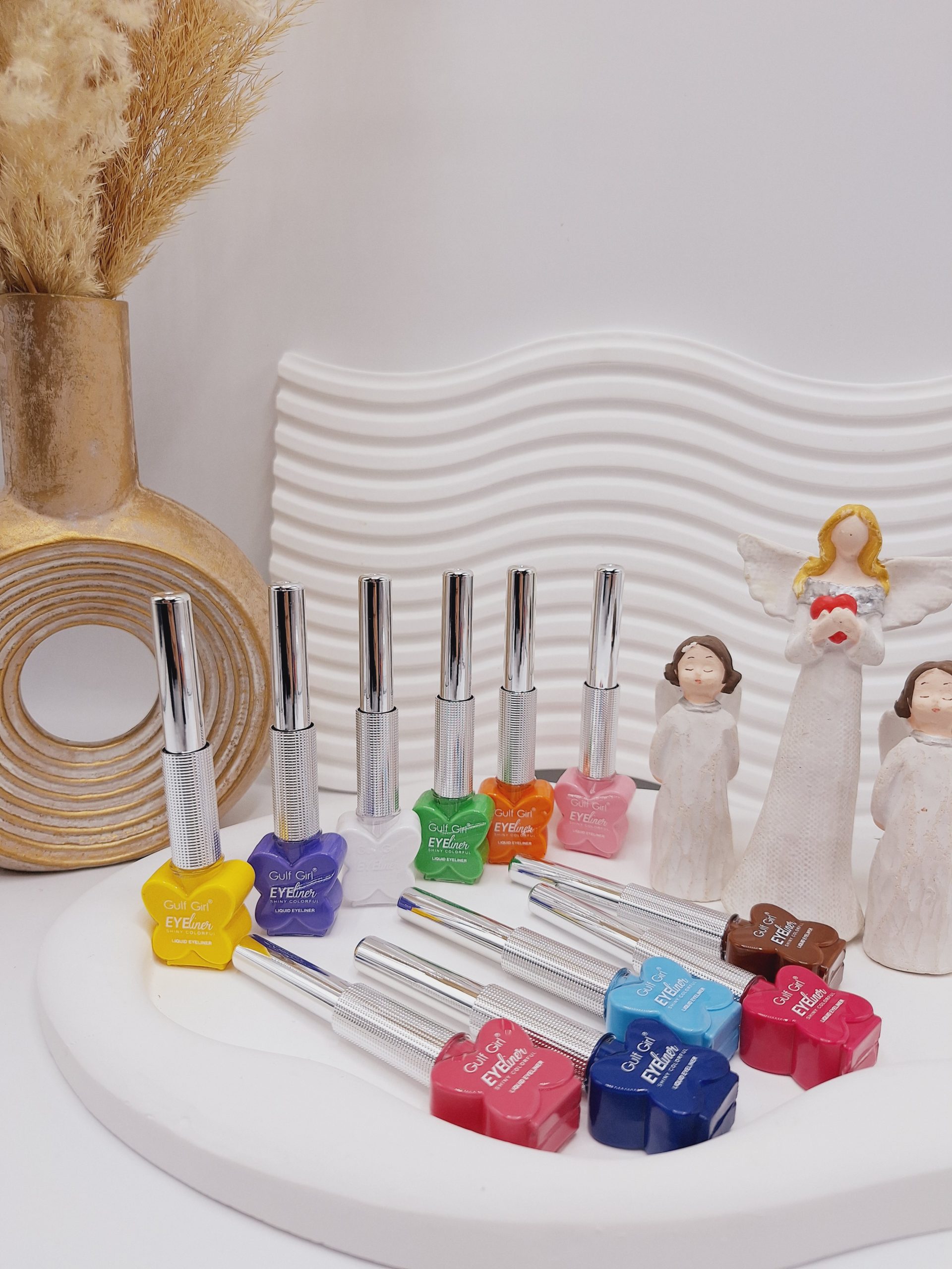 خط چشم رنگی پوکه قلبی برند Gulf Girl کد No. خط چشم رنگی پوکه قلبی برند Gulf Girl کد No.