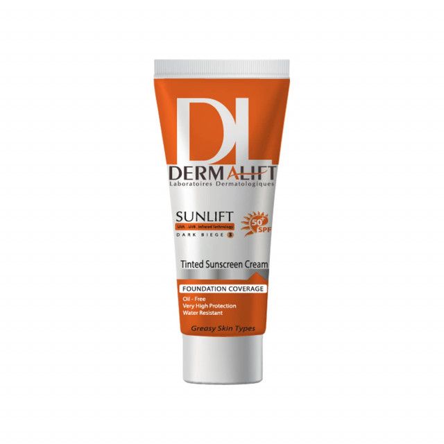 کرم ضد آفتاب Spf50 درمالیفت مناسب پوست چرب شماره 3 حجم 40 میلی لیتر – بژ تیره کرم ضد آفتاب Spf50 درمالیفت مناسب پوست چرب شماره 3 حجم 40 میلی لیتر – بژ تیره