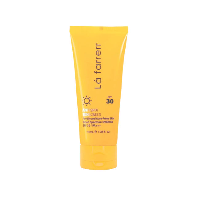 کرم ضد آفتاب و ضد لک فاقد چربی Spf30 لافارر مناسب پوست چرب و مستعد آکنه حجم 40 میلی لیتر – بی رنگ کرم ضد آفتاب و ضد لک فاقد چربی Spf30 لافارر مناسب پوست چرب و مستعد آکنه حجم 40 میلی لیتر – بی رنگ