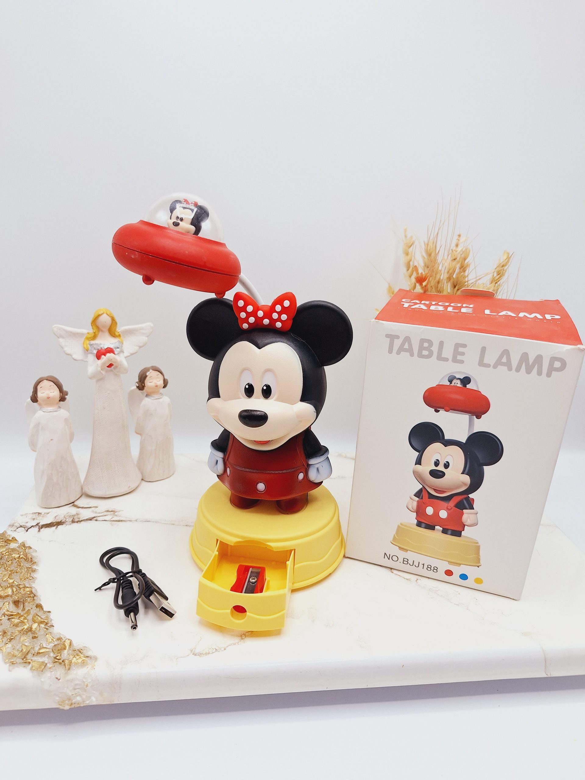 چراغ مطالعه میکی موس شارژی با کد 039 چراغ مطالعه میکی موس شارژی با کد 039