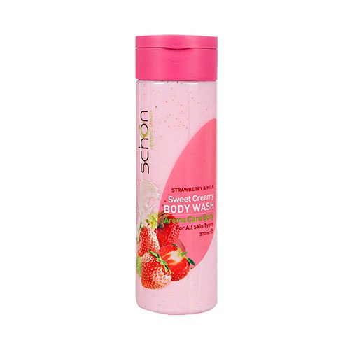 شامپو بدن کرمی شیر و توت فرنگی شون 300 میل|Schon Strawberry And Milk Creamy Body Shampoo 300Ml شامپو بدن کرمی شیر و توت فرنگی شون 300 میل|Schon Strawberry And Milk Creamy Body Shampoo 300Ml