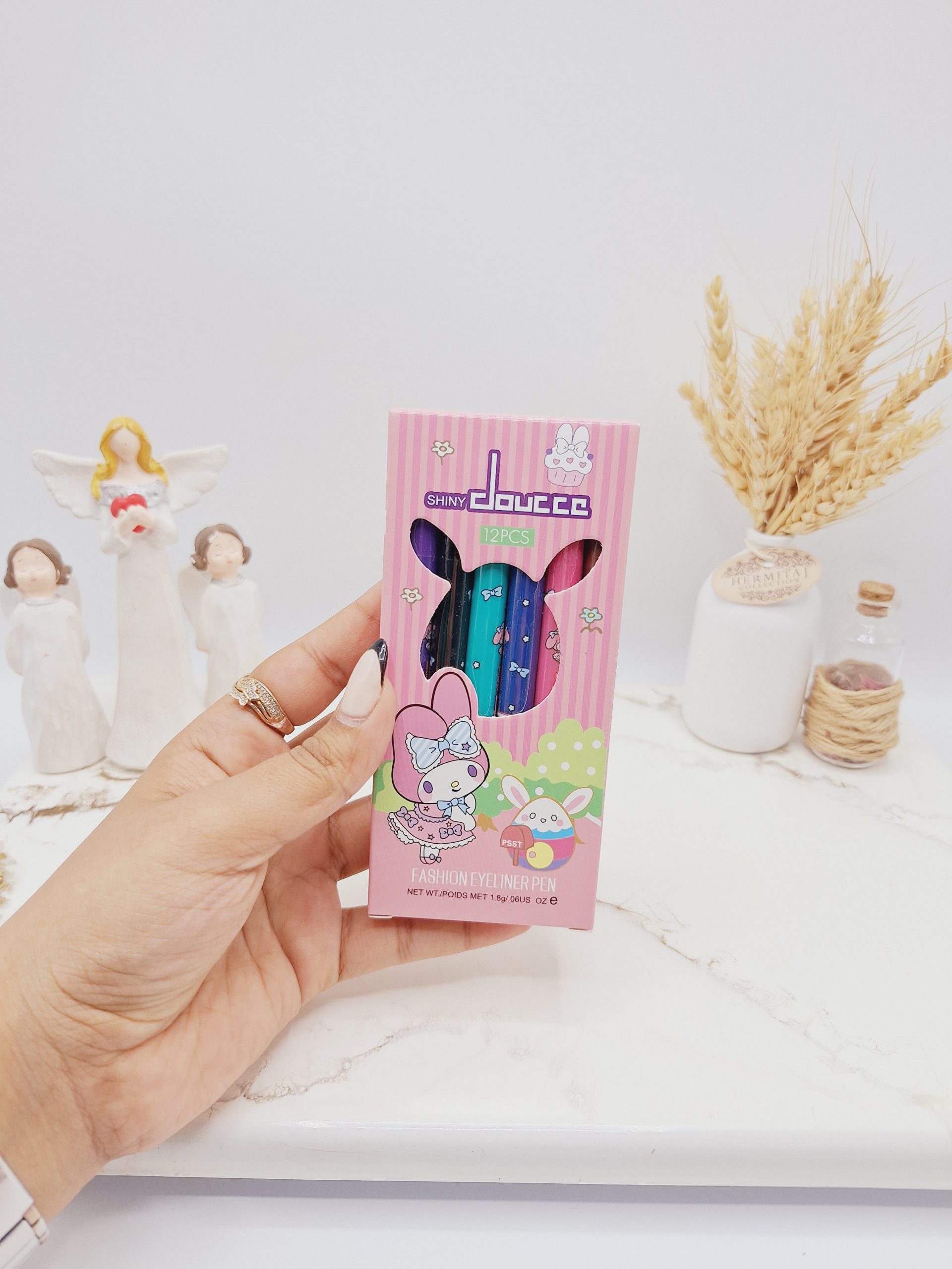 پک 12 تایی خط چشم رنگی برند دوسه کد 1106 پک 12 تایی خط چشم رنگی برند دوسه کد 1106