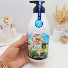 لوسیون بدن شیر گوسفند لانوین 550 میل روشن کننده و آبرسان برند Wokali کد 255