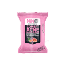 دستمال مرطوب آرايش پاک کن 27 برگ ضد آکنه نینو