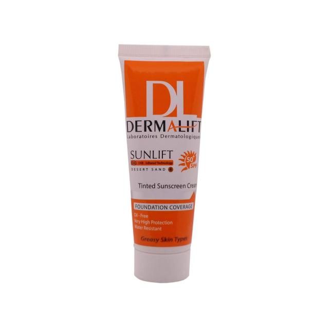 کرم ضد آفتاب Spf50 درمالیفت مناسب پوست چرب شماره 4 حجم 40 میلی لیتر – شن صحرایی کرم ضد آفتاب Spf50 درمالیفت مناسب پوست چرب شماره 4 حجم 40 میلی لیتر – شن صحرایی